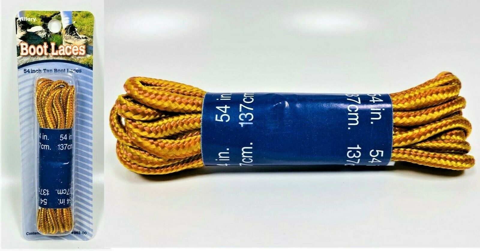 Allary 54 inch Tan Boot Laces 1 Pair - $7.88