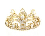 Quinceanera tiara Women&#39;s Fashion Ring 14kt Yellow Gold 397793 - $269.00