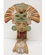 Vintage MEXICO Peru Ecuador Flute Clay Art Primitive Hand Craft Figure L... - £54.33 GBP