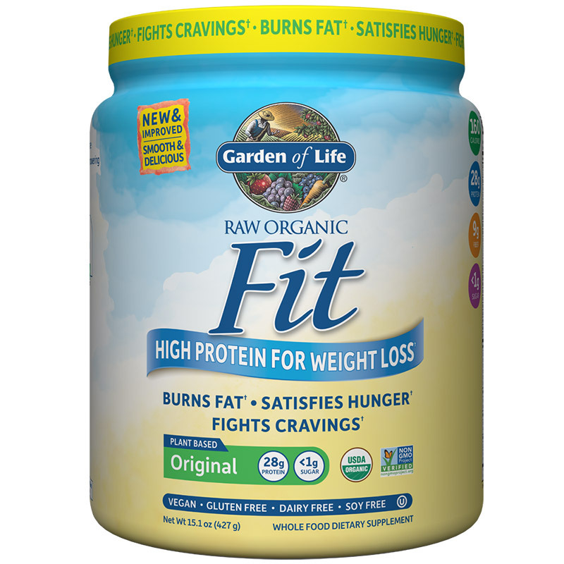 Garden of Life - Raw Organic Fit Protein Powder - Unflavored - 427 Grams - $38.79