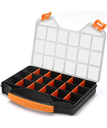 Hardware Organizer Box with Dividers - 18 Compartments  - £18.93 GBP
