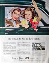 Body by Fisher Certain to see to their safety family kid 1949 Vintage Pr... - $179.29 MXN