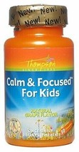 Thompson Calm &amp; Focused for Kids, Grape Flavored 30 chewable tablets - £11.12 GBP