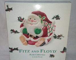 Fitz &amp; Floyd Santa Canape Plaid Plate - $15.72