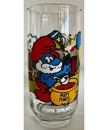 Hardees The Smurfs PAPA SMURF Drinking Glass Vintage 1983 Collectible fo... - £10.17 GBP
