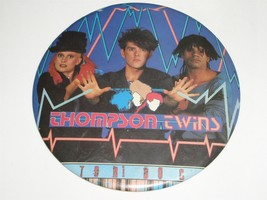 Thompson Twins Photo Stand Button Vintage 1980&#39;s Doctor Doctor 6&quot; Diameter - $34.99
