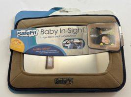 Safe Fit Baby Shatterproof Auto Mirror For Rear Facing Baby Wide View~Sa... - $13.80
