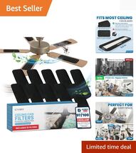 Washable and Reusable Ceiling Fan Dust Catcher - 10 PCS Activated Carbon... - $54.40