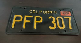 Vintage California License Plate 1963 Black and Yellow PFP 307 1965 Cali... - £47.70 GBP