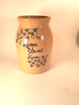 Vintage Salt Galzed Stoneware Crock, &quot;Home Sweet Home&quot;  - £34.93 GBP