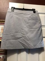 NWT Ladies Jamie Sadock LIGHT GRAY Skinnylicious Pullon Stretch Golf Skort - 6 image 2