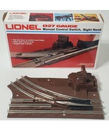 LIONEL 027 GAUGE MANUAL CONTROL SWITCH RIGHT HAND 6-5022 - $534.42 MXN