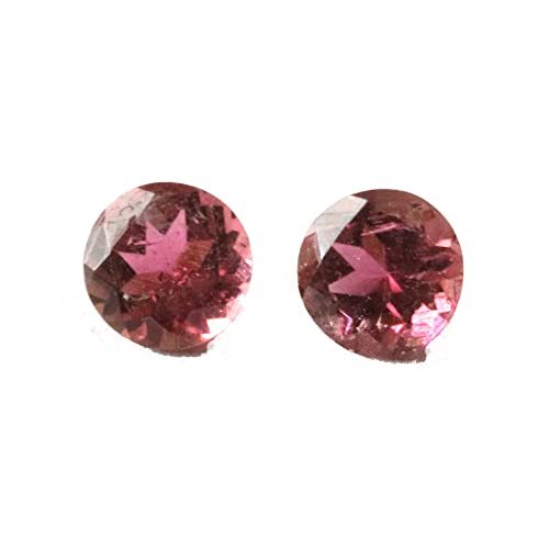 100 % Natural 0.42 Carats TCW Pink Tourmaline Round faceted Earth Mined Quality  Item image 2