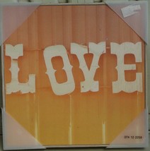 Target Wall Art - 12&quot; x 12&quot; x 1.3&quot; - Love -BRAND NEW GREAT DESIGN AND COLOR - $21.77