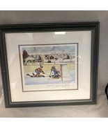 Legendary Rivals Hockey Print NHL Johnny Bower Signature COA On Back Of ... - £98.37 GBP