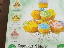 Cupcakes N More Dessert Stand ~ 13 Cupcakes ~ Metal Tiered Stand - $22.44