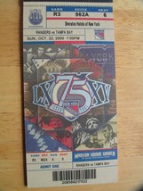 NHL New York NY Rangers 10/22/2000 Vs Tampa Bay 75th Ann. Unused Ticket Stub - £3.15 GBP
