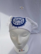 Sikh hindu kaur singh blue hari har bandana head wrap gear rumal handkerchief - $8.42