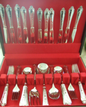 33 Pieces Lbl Italy Silverplate Flatware Set In The LB12 Pattern - £59.15 GBP