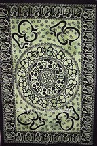 Traditional Jaipur Tie Dye Om Mandala Wall Art Poster, Celtic Wall Decor... - £7.98 GBP