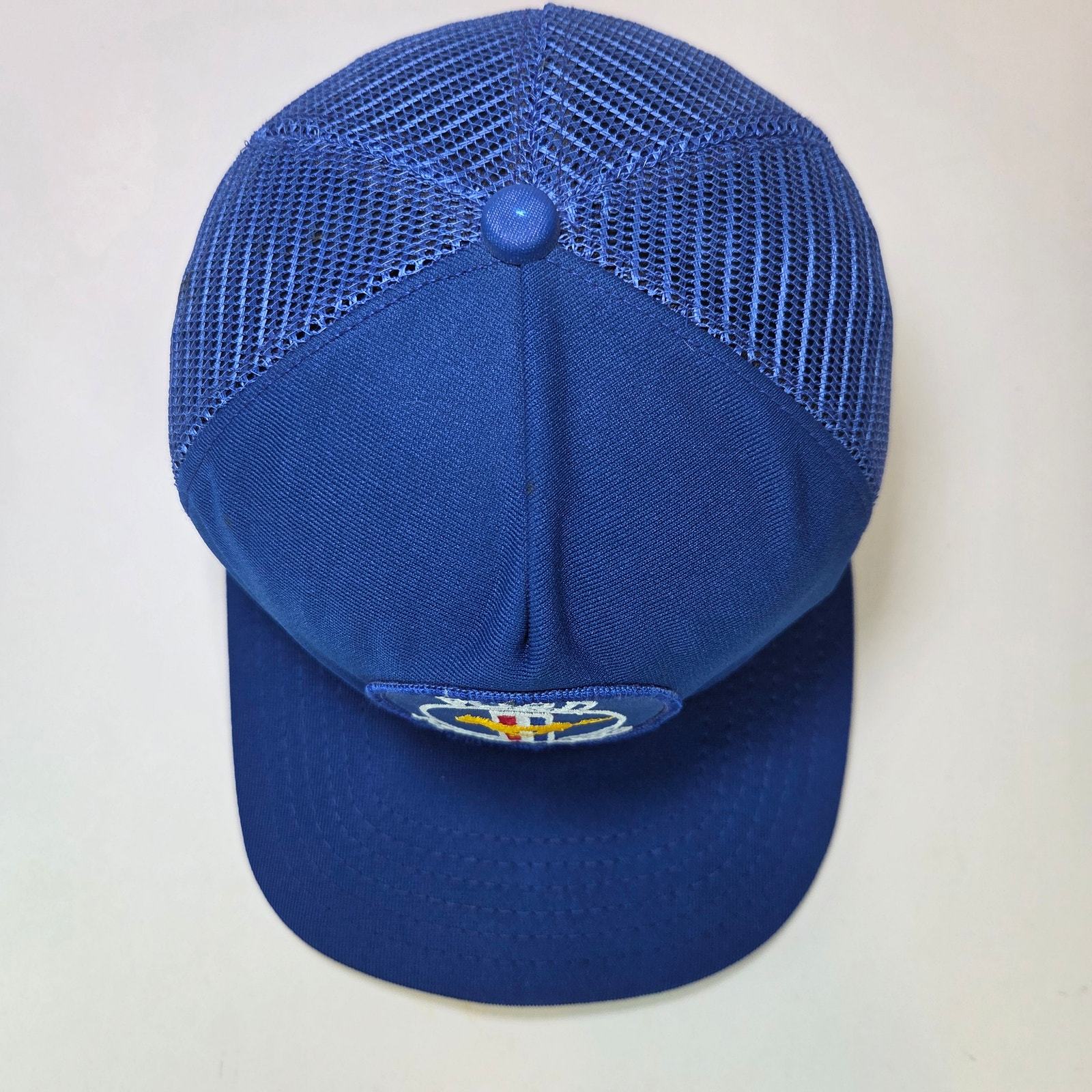 Vintage New Era Ford Mustang Mesh Trucker Snapback Hat USA Made S/M Item image 5