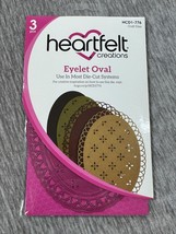 Heartfelt Creations Eyelet Oval Craft Dies HCD1-776 3 Piece Set Cardmaki... - $19.79