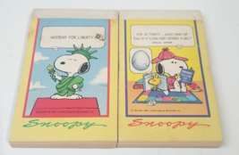 1965 Vintage Peanuts Woodstock Snoopy 3&quot; x 5&quot; Pencil Tablet Pocket Notebooks NOS - £15.81 GBP