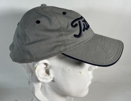 Titleist New Era Hat Cap Adjustable Strap Back Grey & Blue Golf Golfing - $11.87