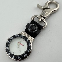 Compaq by Tomax Quartz Pocket Watch Men Silver Rotating Bezel Snap-on Ne... - $32.29