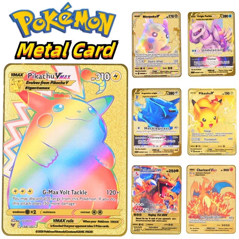 Pokemon Card Game Battle Collection English Japanese Metal Card Pikachu - £8.65 GBP