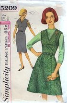 1964 Simplicity 5209 Women&#39;s  Jumper Two Skirts Sewing Pattern Size 20 U... - $8.00