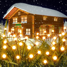 KOOPER outside Christmas Decorations, 6 Pack Solar Christmas Garden Lights Outdo - £41.28 GBP