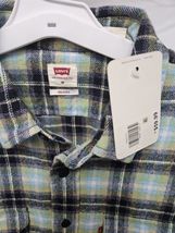 Levi's Mens Worker Relaxed Plaid Long Sleeve Button-Down Shirt Warm Olive Medium image 4