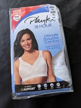 Playtex 18 Heure Soutien-Gorge 42DDD Blanc sans Armature Épaule Confort ... - $18.70