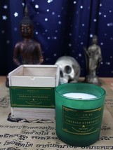 HAVEN ST CANDLE CO Emerald Evergreen 11 oz Rich Scented Wood Wick Box Jar Candle - £31.34 GBP