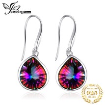 Rainbow fire mystic quartz 925 solid sterling silver dangle earrings for women gemstone thumb200