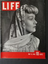 Life Magazine May 13, 1940 - Shawls Again - Seabiscuit - WWII Ads - 1222 - £5.56 GBP