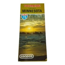 Vintage Touraide road map Conoco State  of Minnesota Brochure Pamphlet S... - £7.29 GBP