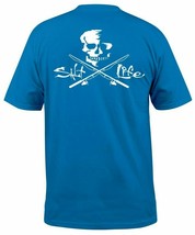 Salt Life Mens Skull &amp; Poles Graphic Pocket Short Sleeve T-Shirt - Large... - £15.14 GBP