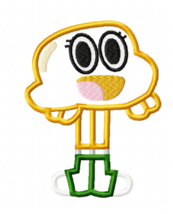 Amazing World of Gumball Darwin Applique Machine Embroidery Design - £3.17 GBP