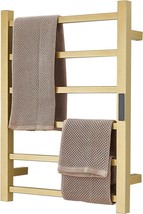 Dudyp Electric Heated Towel Warmer Rack Gold Bathroom Accessories, With, In. - £144.44 GBP