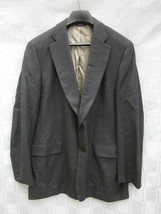 Paul Stuart NY Gray Wool Cashmere Mens Suit Jacket 44 Tall Long Made in Canada - £38.28 GBP
