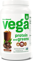 Protein and Greens Protein Powder, Chocolate - 20G Plant Based Protein p... - $42.88