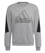 ADIDAS ~ HC5860 M FI BOS ~ Crewneck Long Sleeve ~ Sweatshirt ~ GREY ~ Large - $712.01 MXN