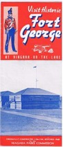 Niagara On The Lake Historic Fort George Advertising Folder 1950s - £2.34 GBP
