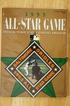 1993 All Star Game MLB Program Baltimore Orioles Baseball Gameday Edition - $12.86
