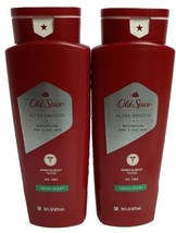 2X Old Spice Ultra Smooth Moisturizing Body &amp; Face Wash Fresh Start 16 oz Each - $24.95