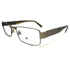 Argyleculture Eyeglasses Frames Dorsey GLD Gold Brown Matte Wire Rim 55-19-140 - £58.75 GBP