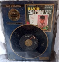 Elvis Presley Blue Christmas Gold Standard Plaque NEW - $26.60