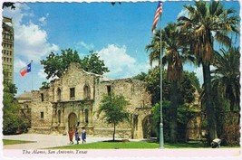 Postcard The Alamo Church &amp; Fortress San Antonio Texas - £1.73 GBP